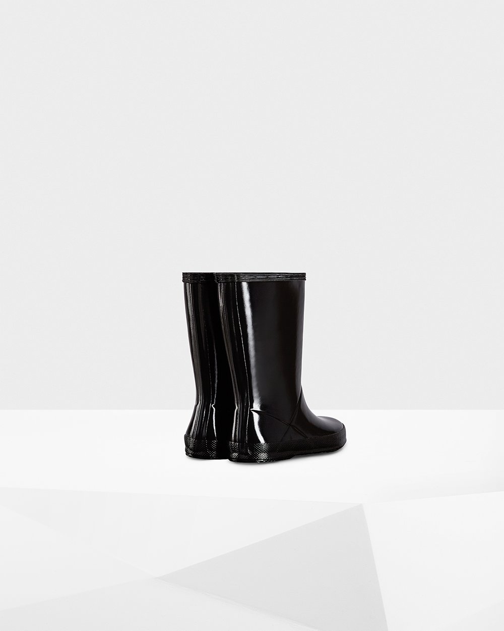 Hunter Original First Classic Gloss Rain Boots - Online Shop Kids Black - OFEADX027